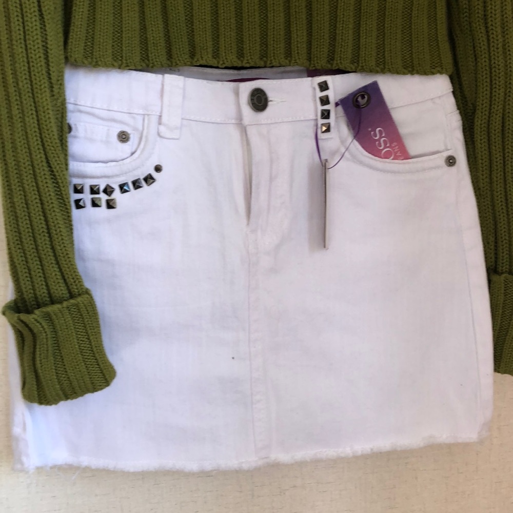Vigoss jeans white skirt kids/juniors size 14